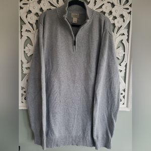 LL Bean XL Tall Mens Gray Sweater